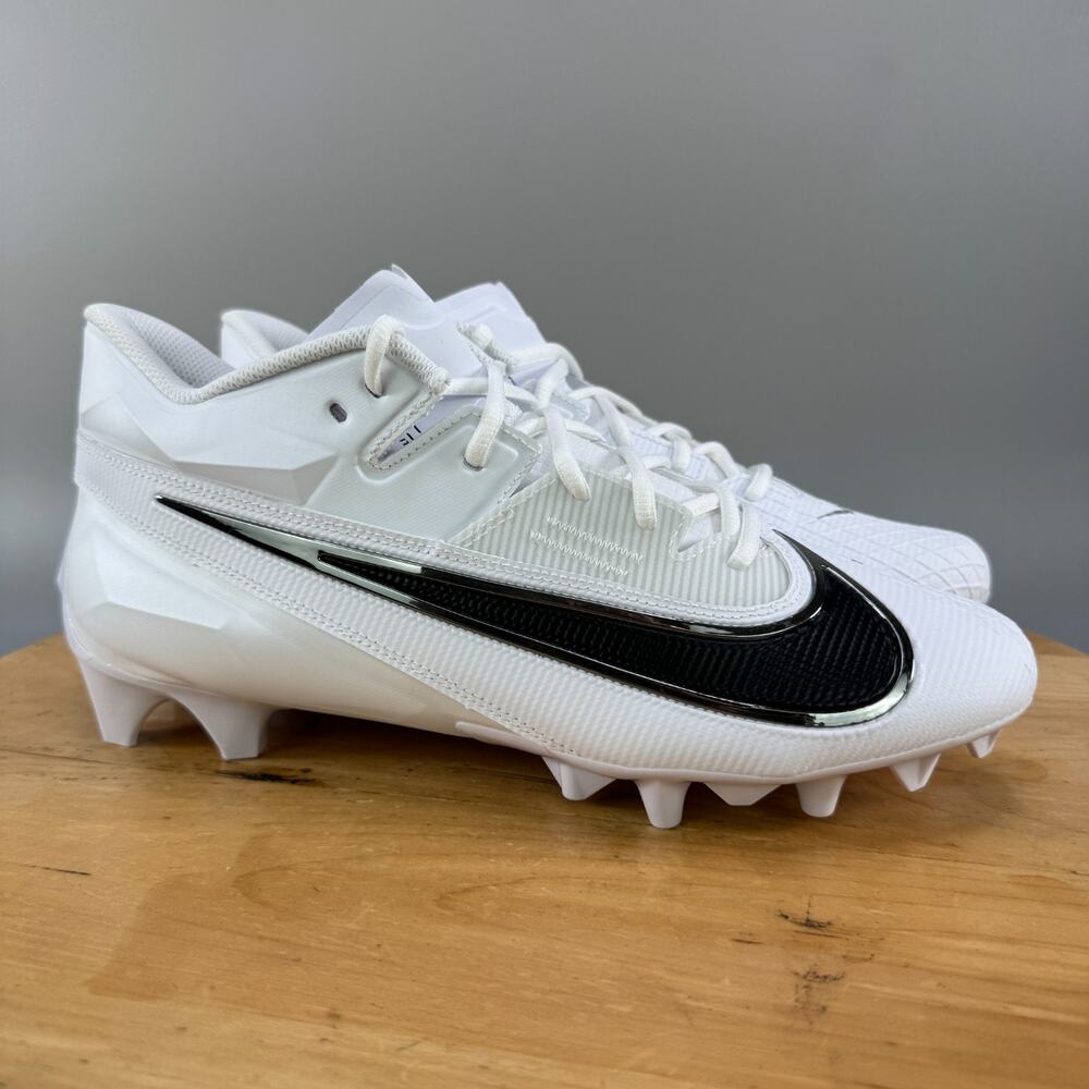 Nike Vapor Edge Elite 360 2 Mens Size 13‎ Football Cleats White Black FZ4268-100
